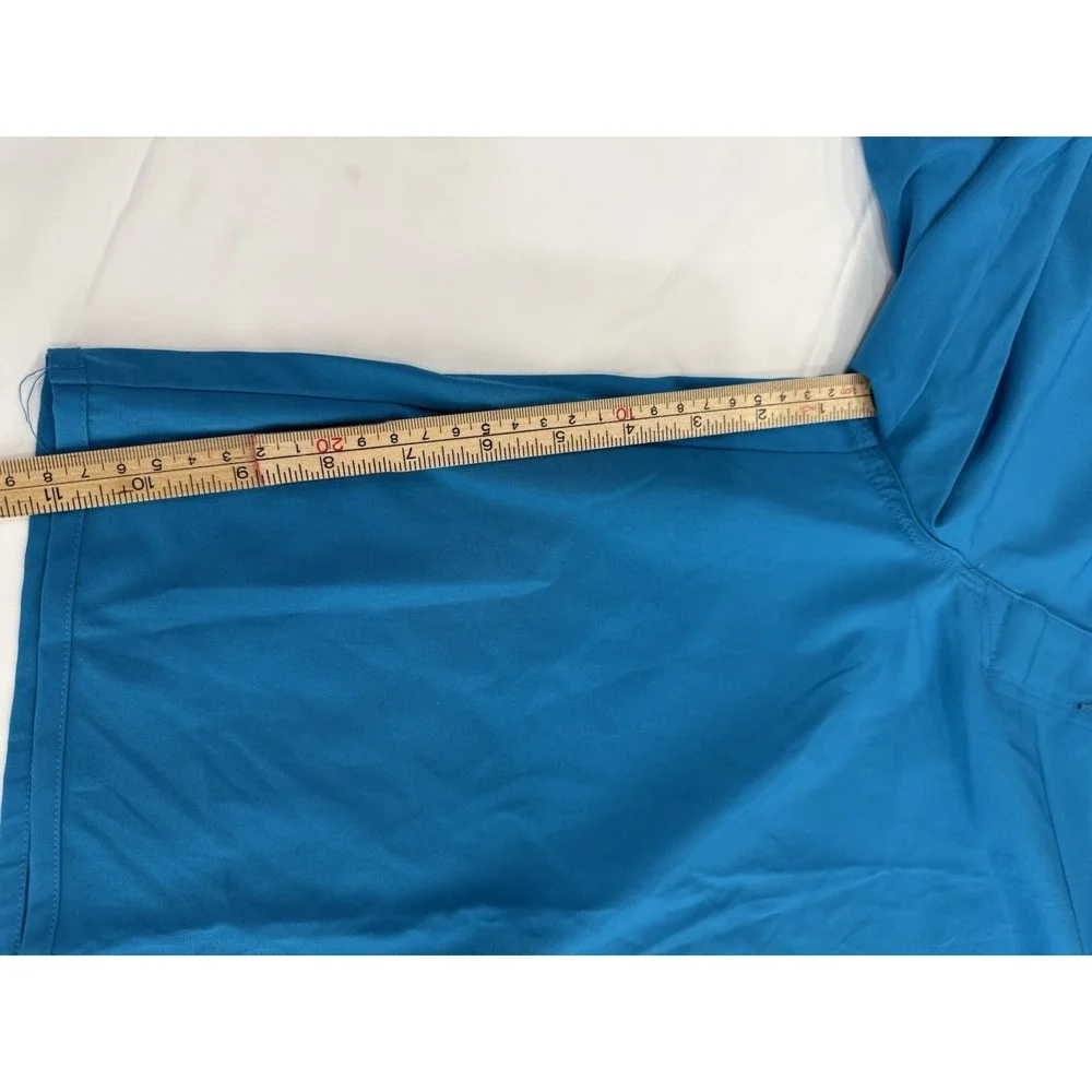 Mossimo Supply Co Men Board Short 38 Blue Drawstring Mid Rise Lightweight Beach